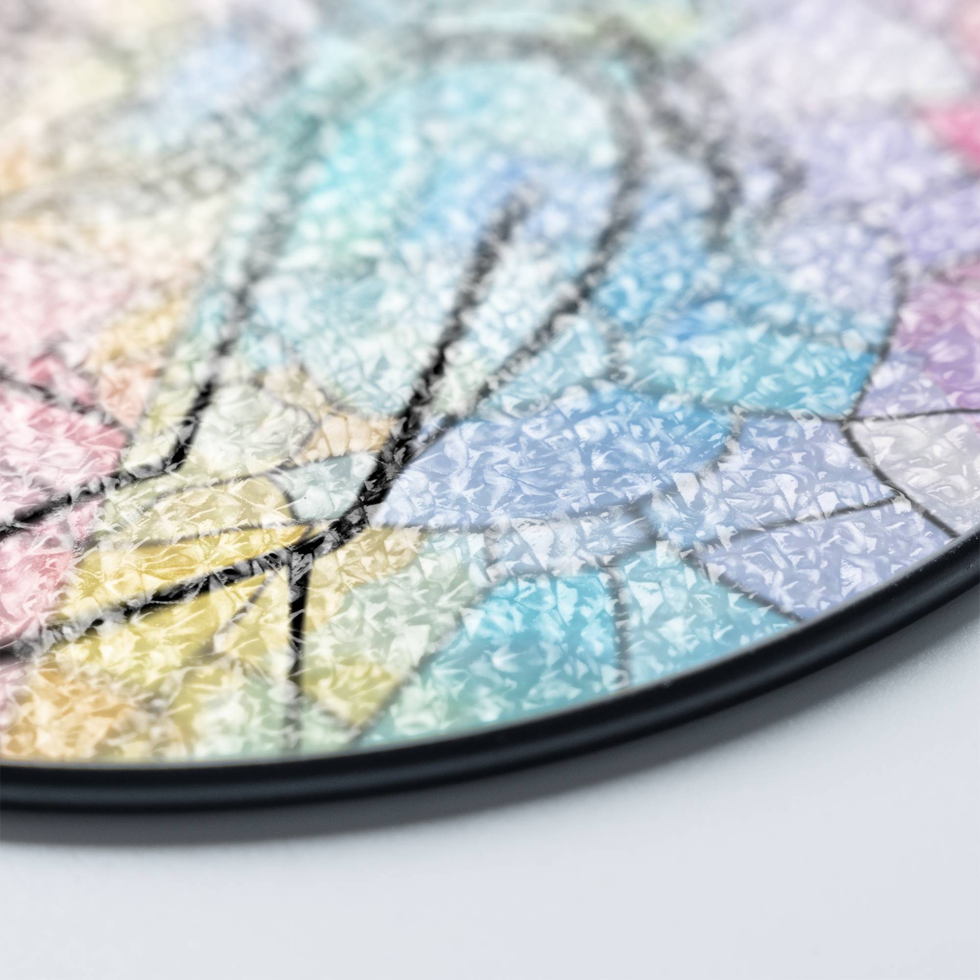 Delicate Stained Glass Suncatcher for Window Hanging Pregnancy Announcement