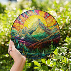mountain glass suncatcher large