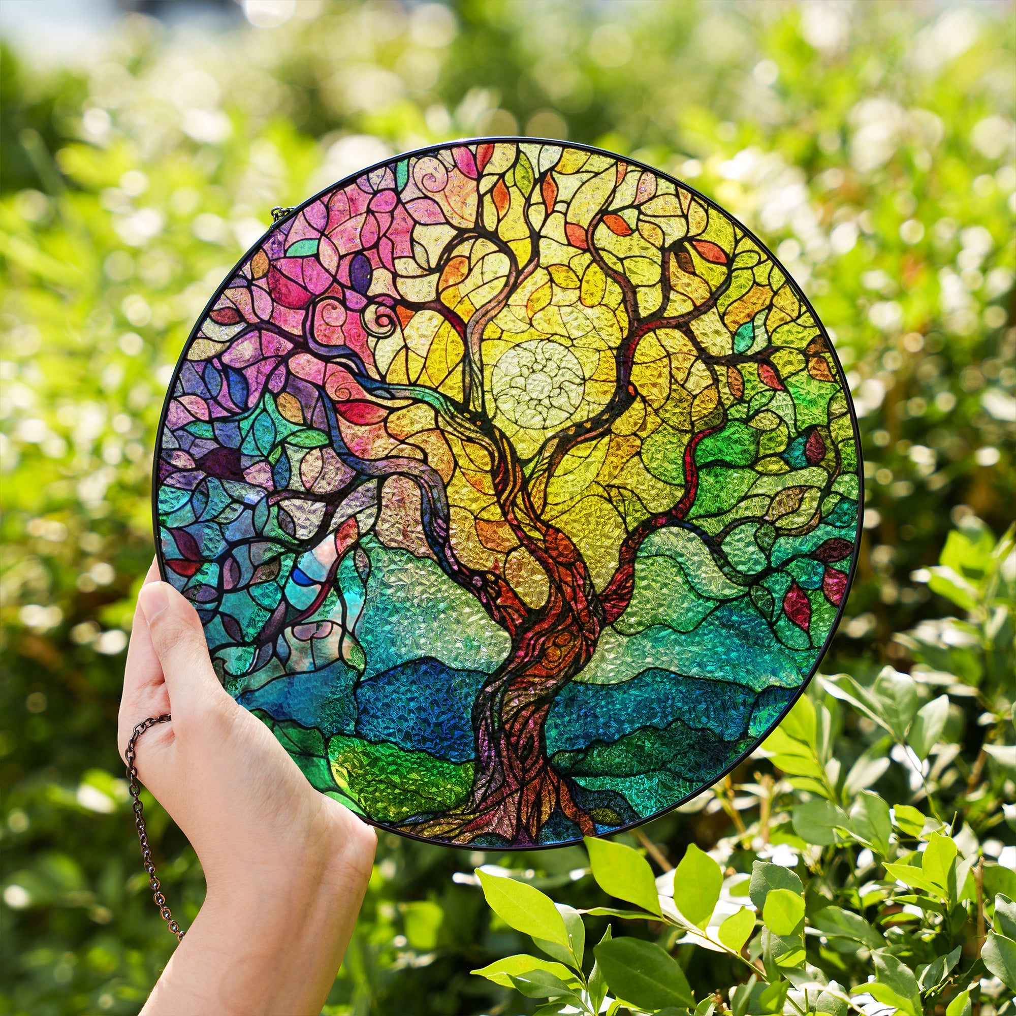 suncatcher for window hanging tree