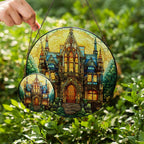 Gothic stained glass suncatcher two sizes