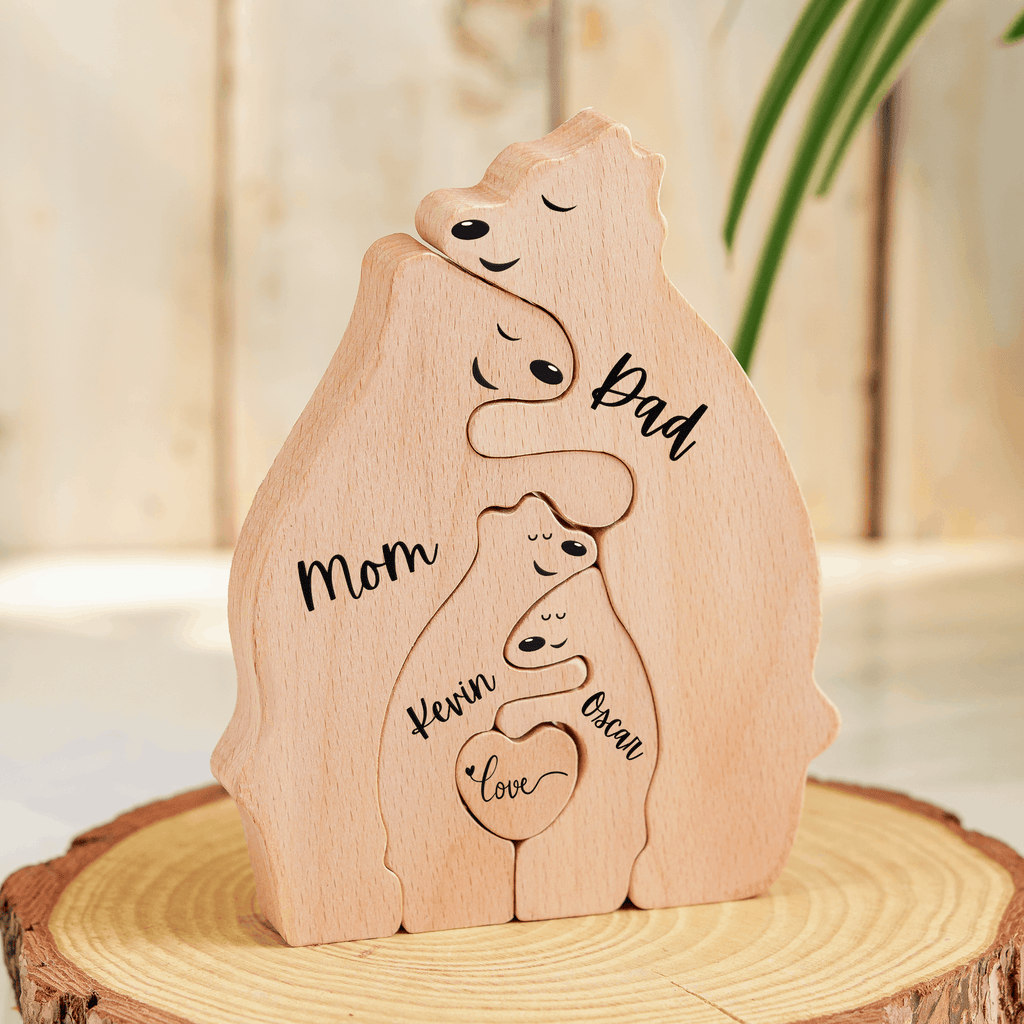 Wooden Bear Family Puzzle