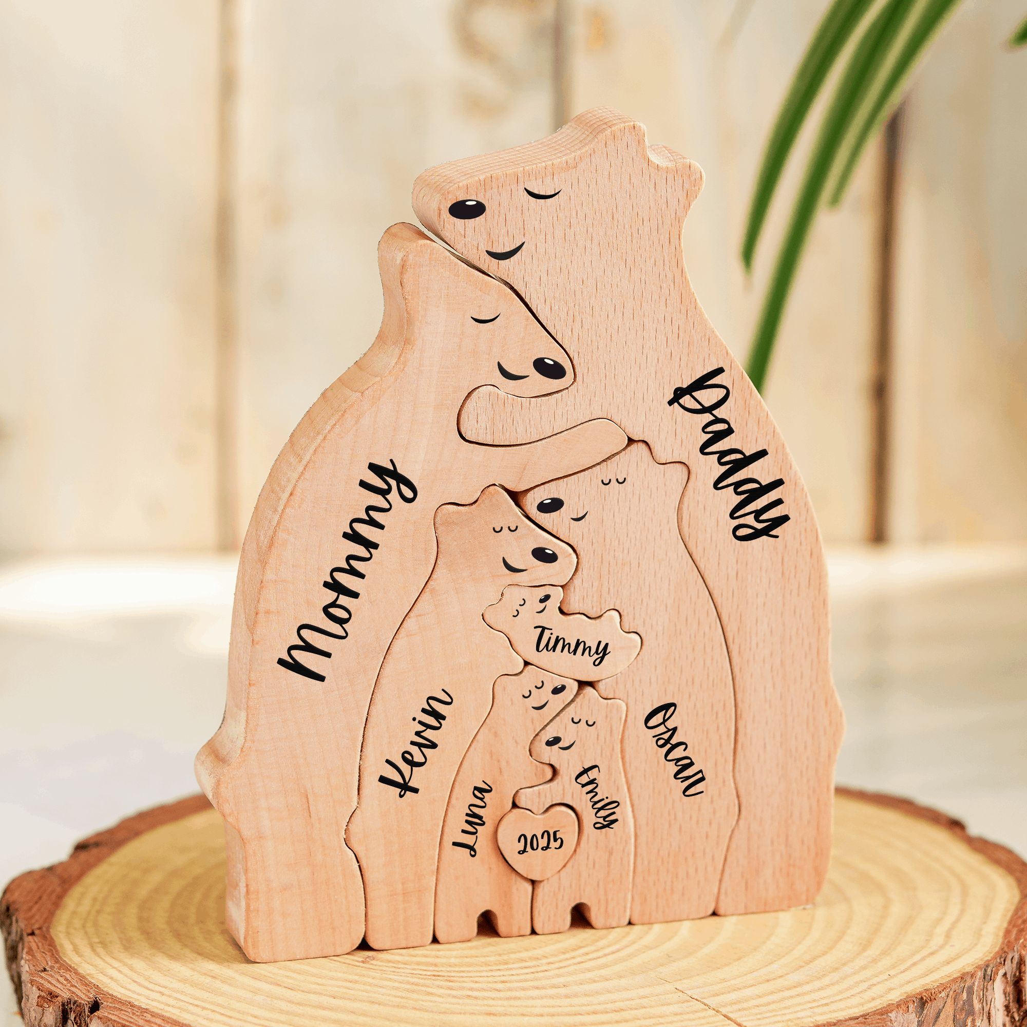Wooden Bear Family Puzzle