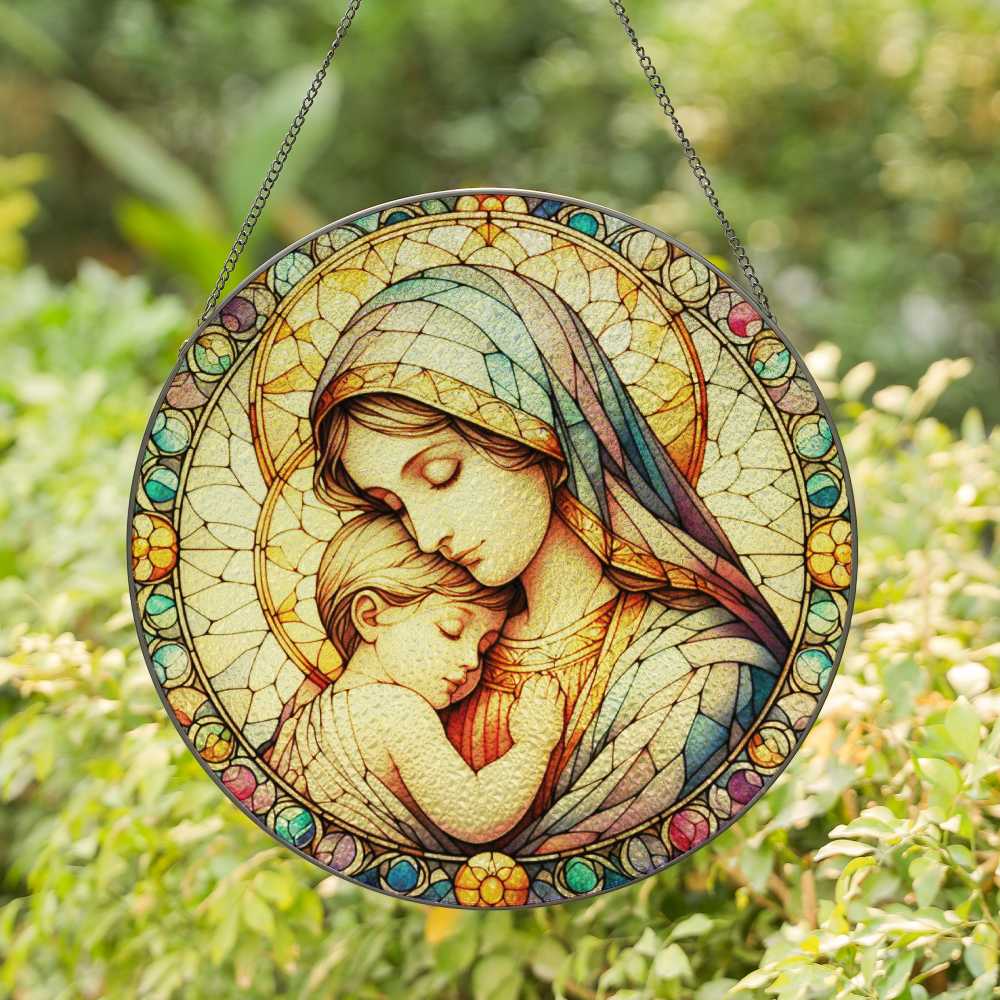 suncatcher Mary and baby
