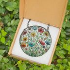 Stained Glass Suncatcher for Window Hanging Flowers