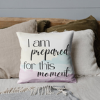 pillow with birth affirmations