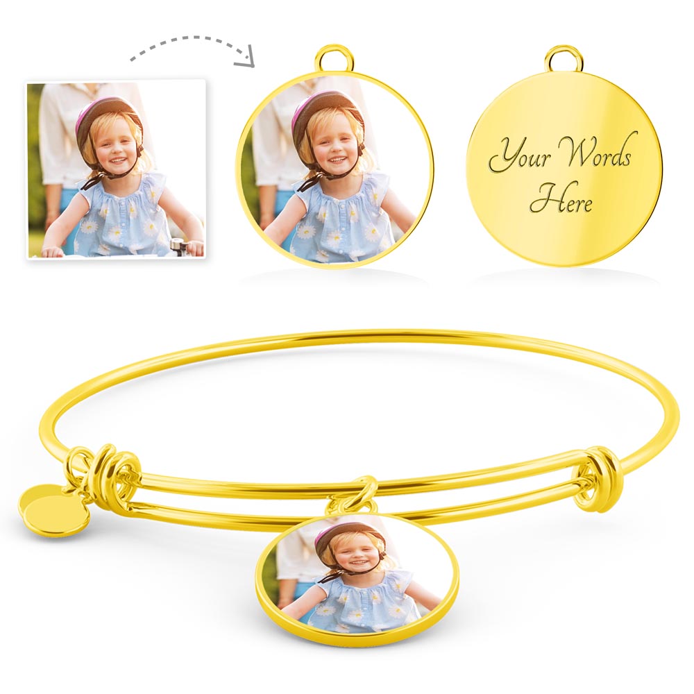 Bracelet for Wife with a photo and optional engraving