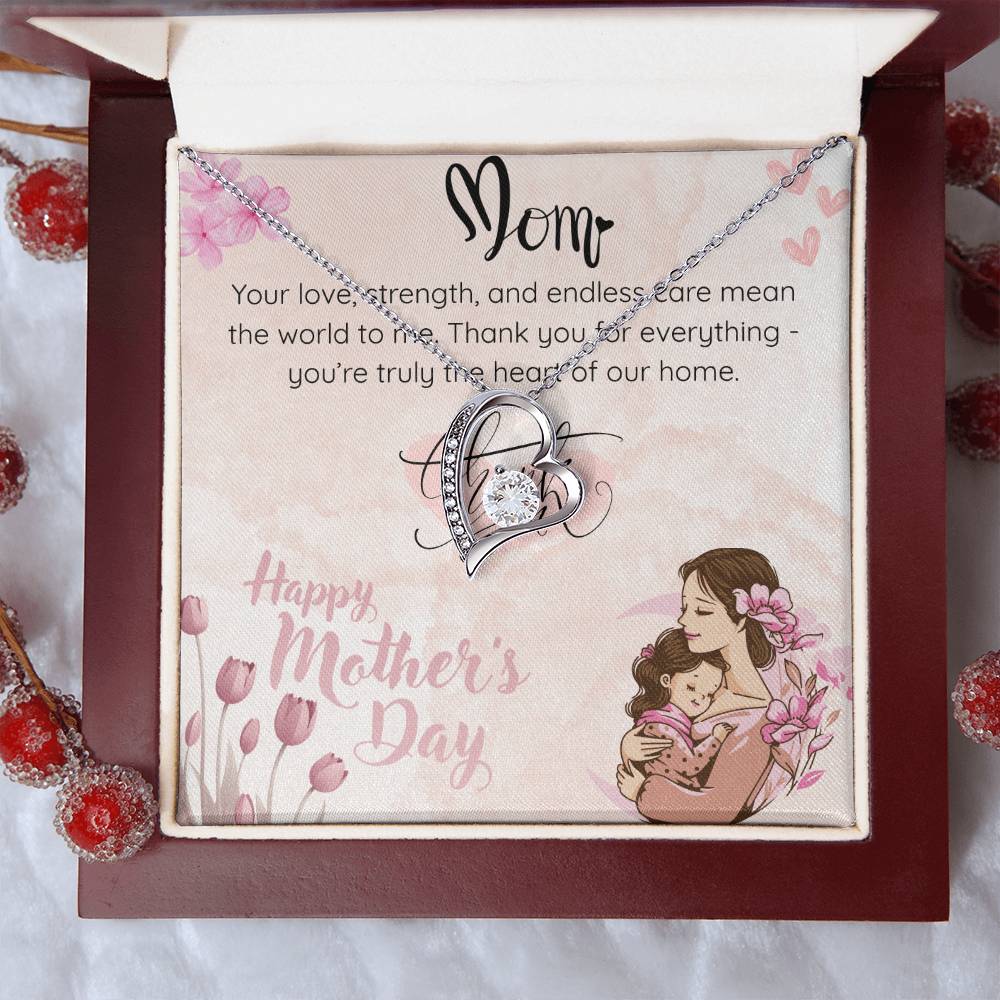 Heart of Our Home Necklace for Mom