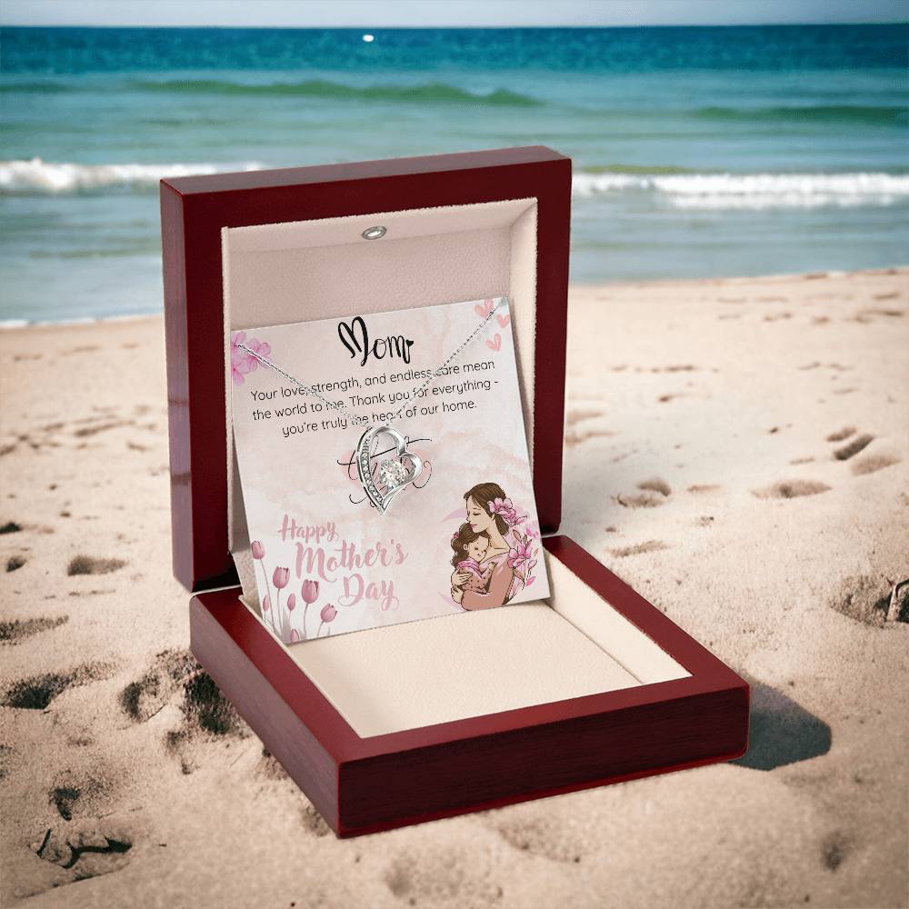 Heart of Our Home Necklace for Mom