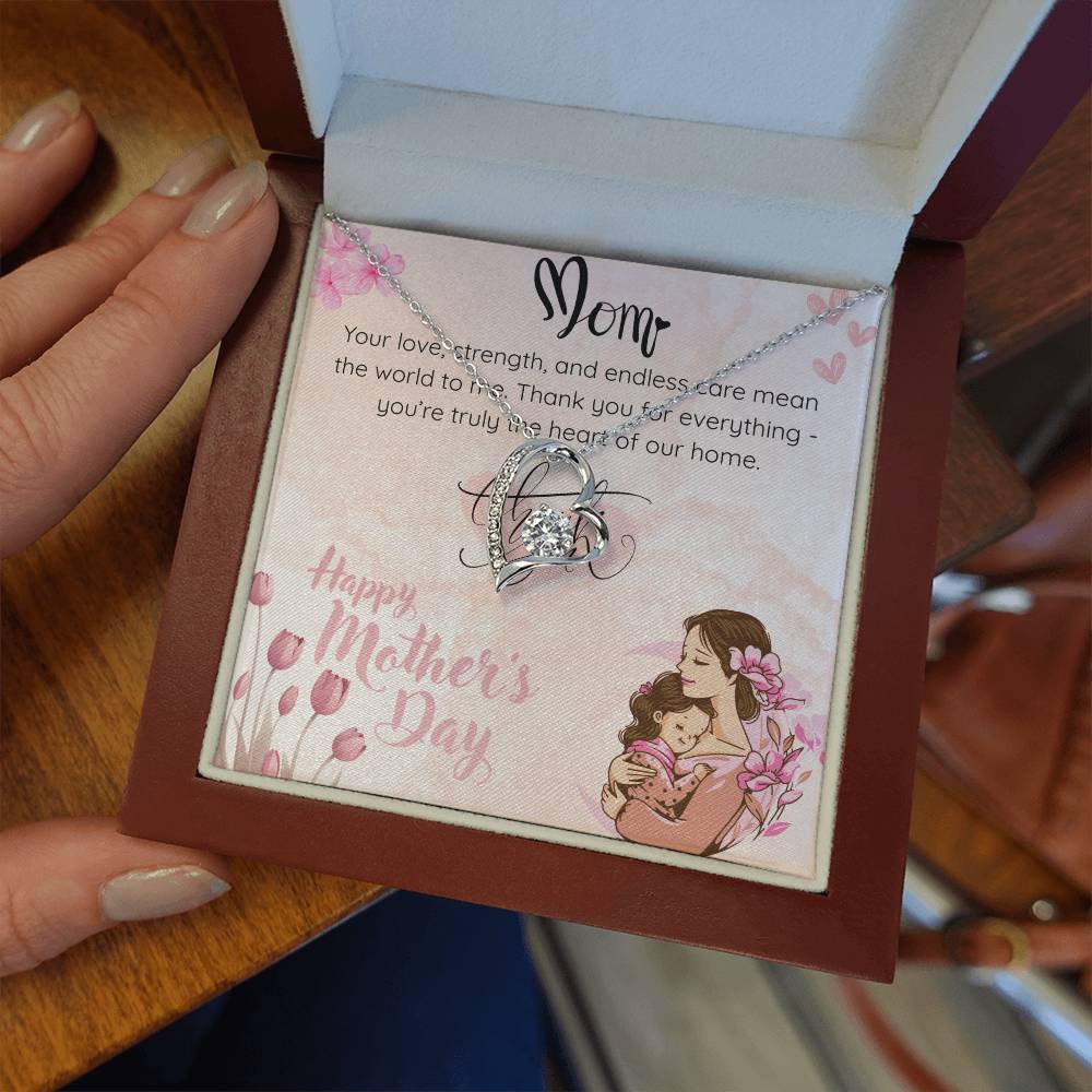 Heart of Our Home Necklace for Mom