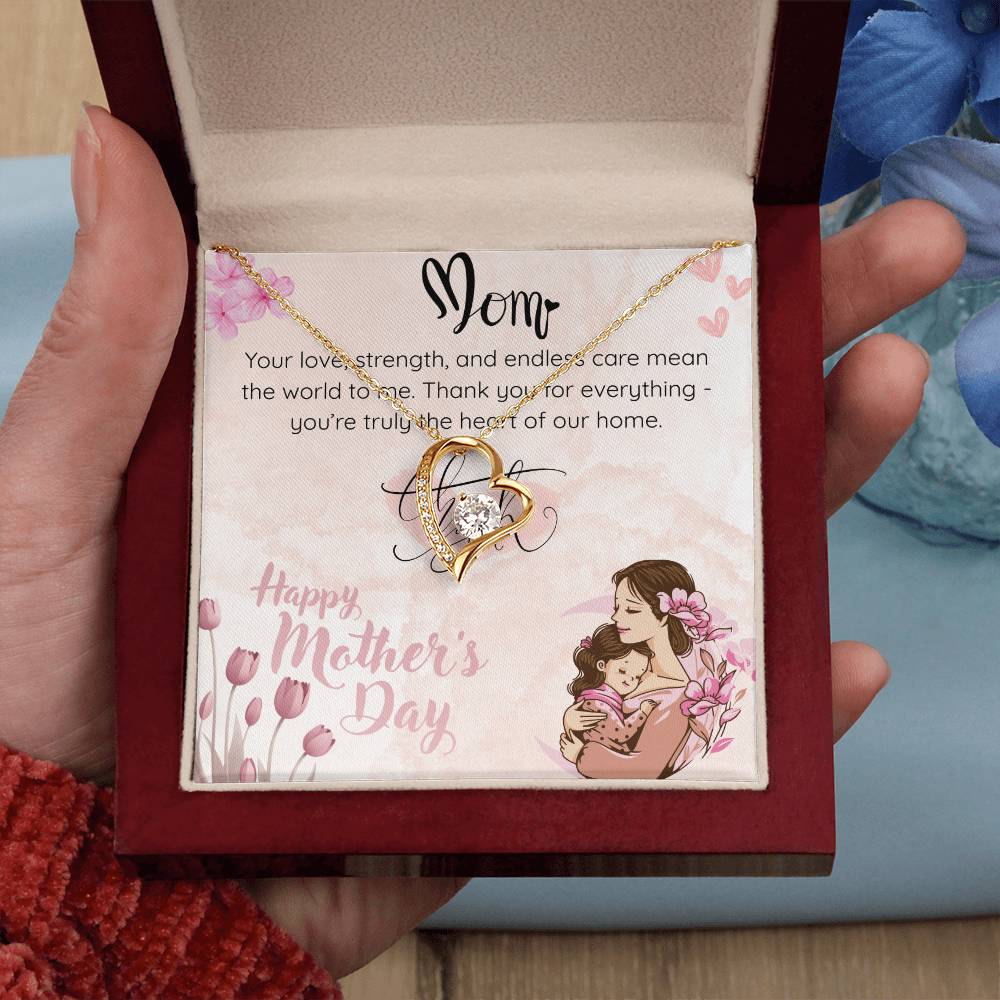 Heart of Our Home Necklace for Mom