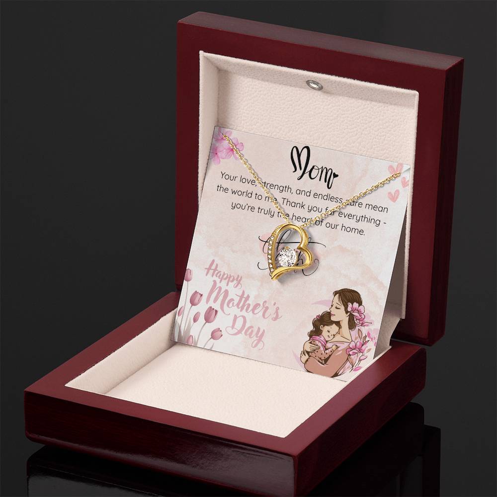 Heart of Our Home Necklace for Mom