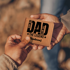 Personalized Dad wallet with a name