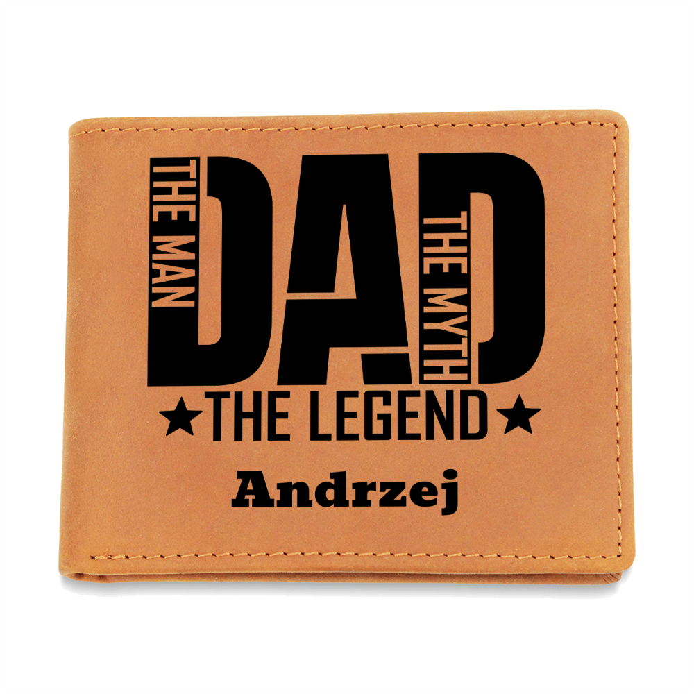 Personalized Dad wallet with a name