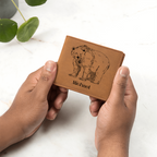 Personalized Bear Leather Wallet – Thoughtful Gift for Him