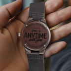 Personalized Engraved Wooden watch for Him