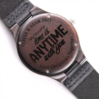 Personalized Engraved Wooden watch for Him