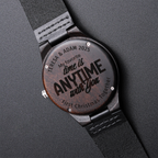 Personalized Engraved Wooden watch for Him