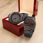 Personalized Engraved Wooden watch for Him