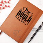 journal for a doula on a premium vegan leather cover