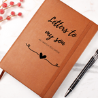 Letters to My Son journal with vegan leather cover
