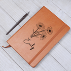 Personalized Journal with Custom Name – Vegan Leather Keepsake