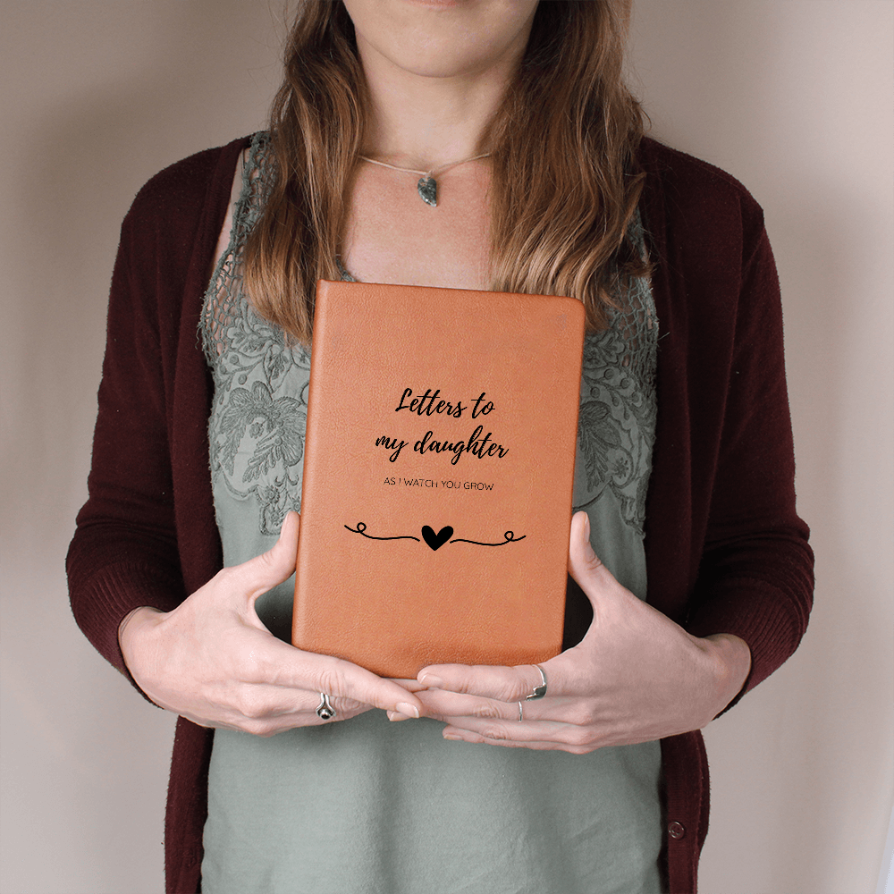 Letters to My Daughter journal with vegan leather cover