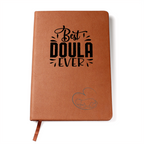 journal for a doula on a premium vegan leather cover