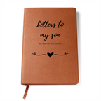 Letters to My Son journal with vegan leather cover
