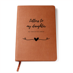 Letters to My Daughter journal with vegan leather cover