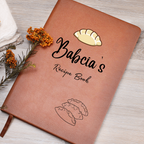 Babcia's recipe book with Pierogi design