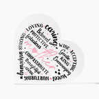 Acrylic Heart for Mothers