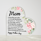 Acrylic Heart Plaque for Mother's Day