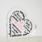 Acrylic Heart for Mothers