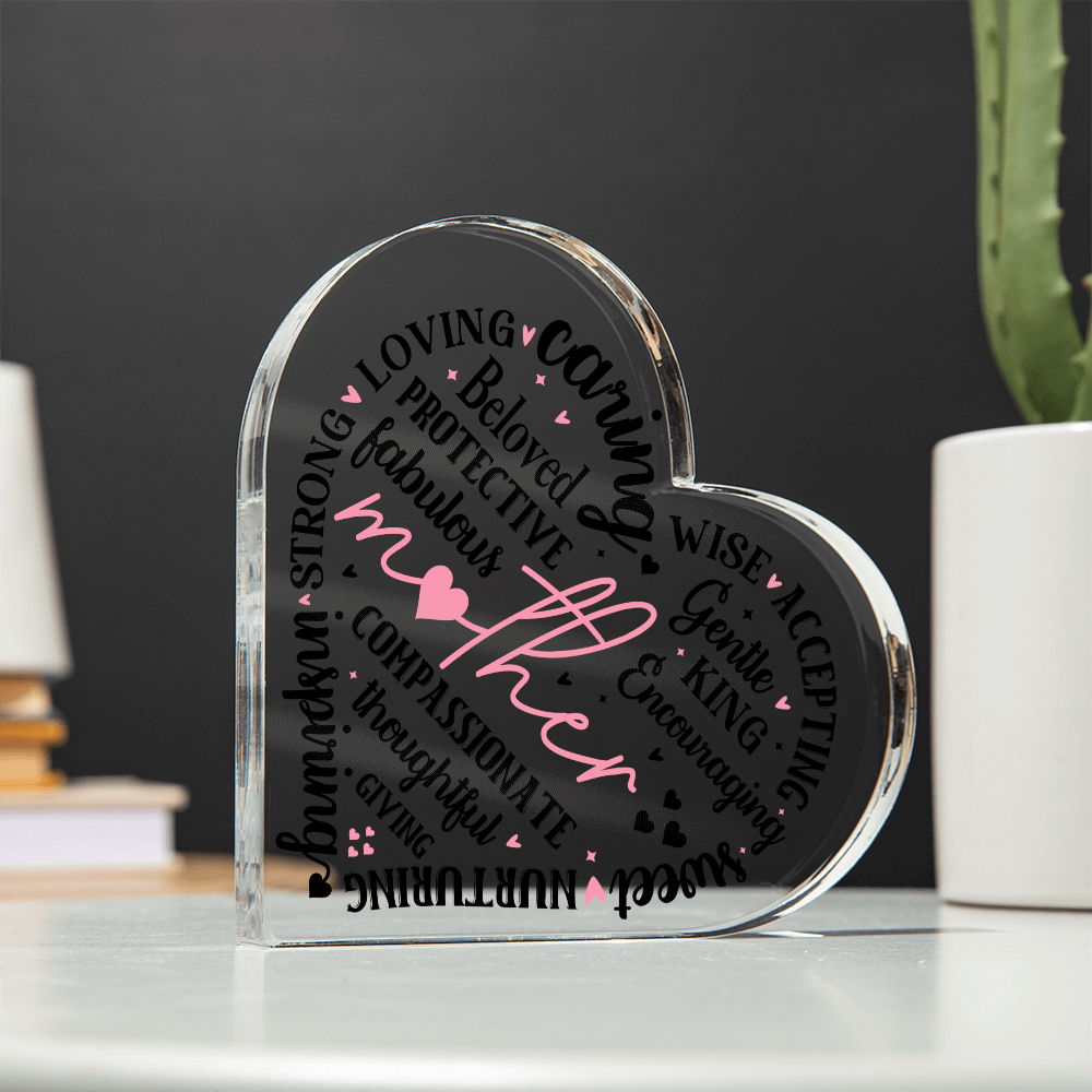 Acrylic Heart for Mothers