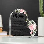 Acrylic Heart Plaque for Mother's Day