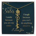 Sister's Name Necklace Personalized