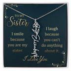 Sister's Name Necklace Personalized