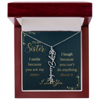 Sister's Name Necklace Personalized