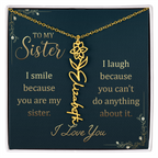 Sister's Name Necklace Personalized