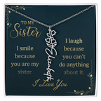 Sister's Name Necklace Personalized