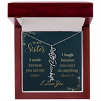 Sister's Name Necklace Personalized