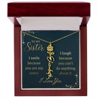 Sister's Name Necklace Personalized