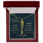 Sister's Name Necklace Personalized