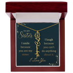 Sister's Name Necklace Personalized