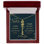 Sister's Name Necklace Personalized
