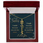 Sister's Name Necklace Personalized