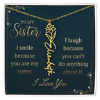 Sister's Name Necklace Personalized