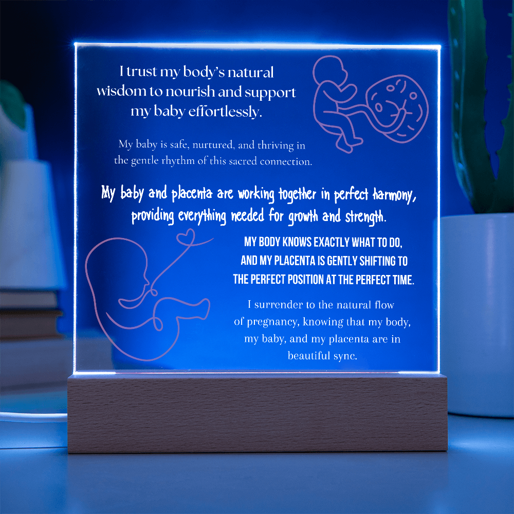 pregnancy affirmations LED lights
