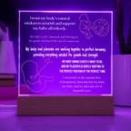 pregnancy affirmations LED lights
