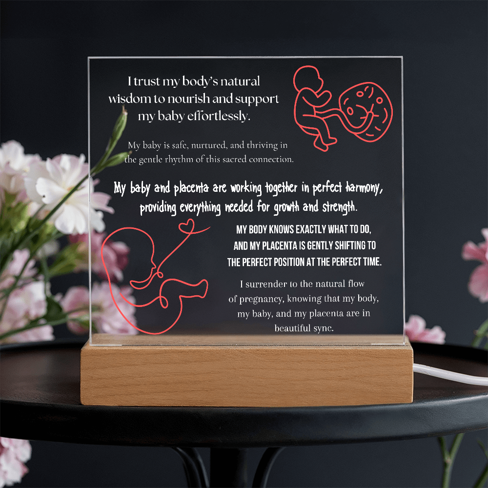 pregnancy affirmations LED lights
